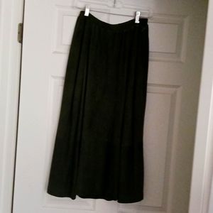 Suede skirt